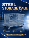 Streamlined 500kg Cage Storage Foldable Multi-purpose for Systematic Warehouse Logistics Solution Spec