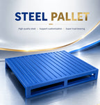 Customized Durable Steel Pallet Storage for Warehouse Storage System Heavy Duty Stackable Metal Pallet for Industrial Use