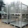 Rugged 1000kg Cage Storage Collapsible Static Coating for Technical Logistics Hub Warehouse Management