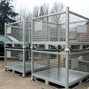 Rugged 1000kg Cage Storage Collapsible Static Coating for Technical Logistics Hub Warehouse Management