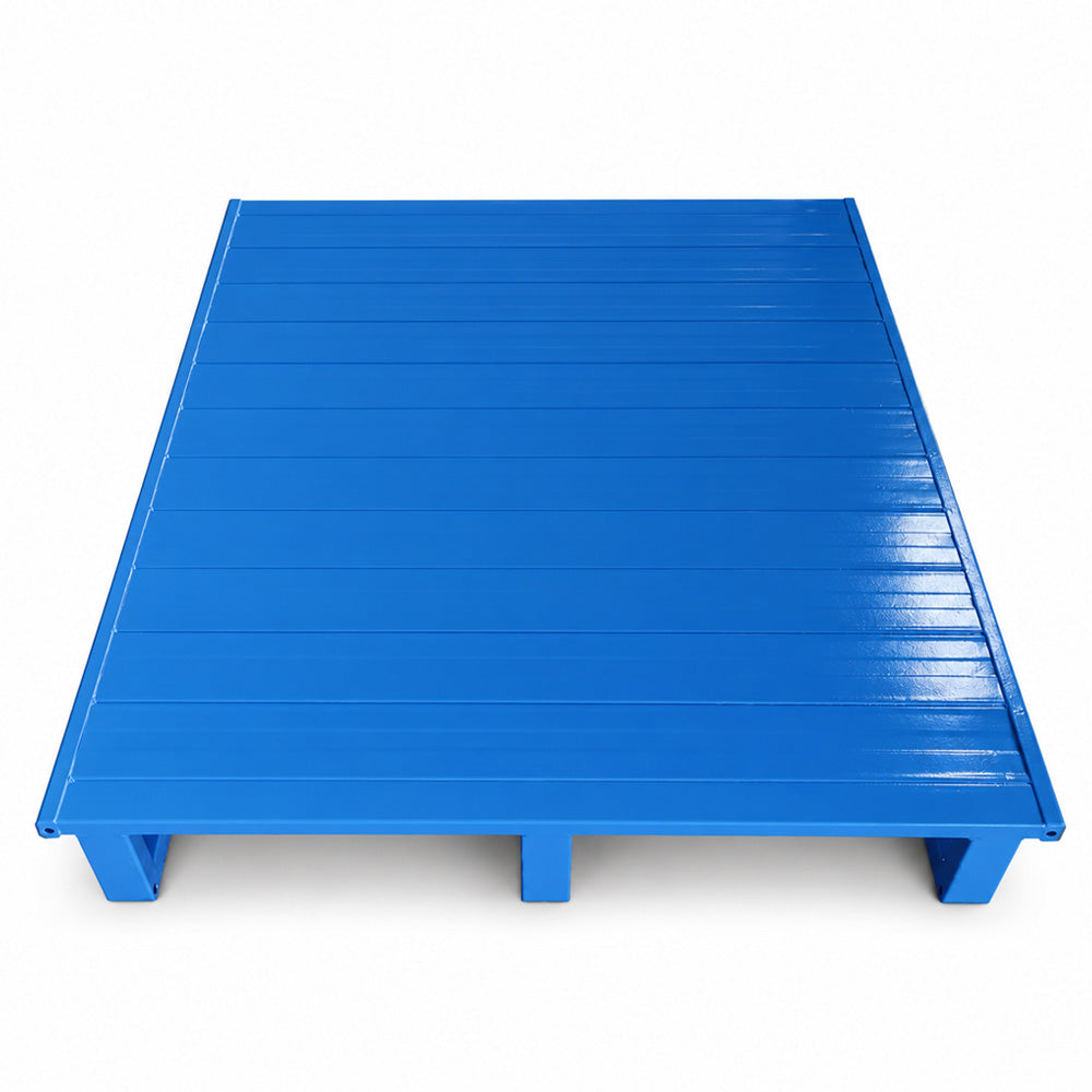 Customized Durable Steel Pallet Storage for Warehouse Storage System Heavy Duty Stackable Metal Pallet for Industrial Use