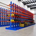 Rigid Frame Cantilever Racking System H-Beam Base for Steel Profile and Industrial Timber Storage Warehouse