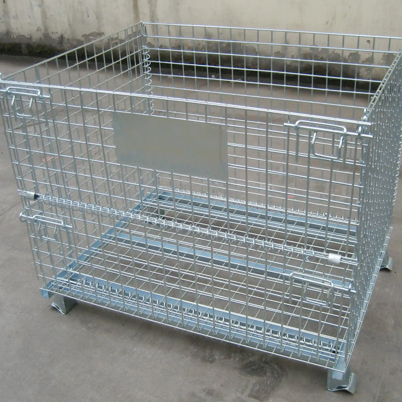 Stackable Tire Storage Cage for Tires Foldable Powder Coated for Warehouse Logistics Plan
