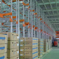 Impact Resistant Q235B Steel Drive in Racking System Stable Structure Food Processing Plant Mass Cargo Storage Rack