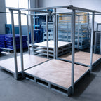 Industrial Heavy Duty Stackable Racking for Tire Storage Powder Coated Warehouse Logistics Hub System Plan