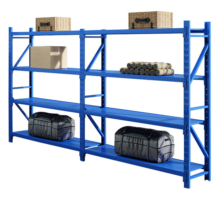 Robust Warehouse Storage Rack Steel Shelves Anti-corrosion Light Duty 200kg/Layer for Logistics Distribution Shelving System