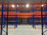Lagerregal Hochdicht 1000kg Q235B kaltgewalzter Stahl Schwerlast-Palettenregal für Autoteilelager