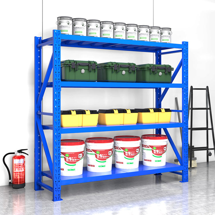 Industrial 5-Tier Powder Coated Warehouse Storage Rack Shelves Anti-corrosion for E-commerce Fulfillment