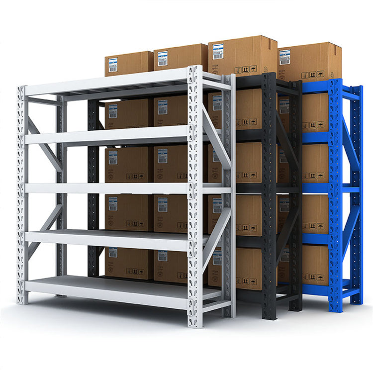 Industrial 5-Tier Powder Coated Warehouse Storage Rack Shelves Anti-corrosion for E-commerce Fulfillment