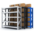 Industrial 5-Tier Powder Coated Warehouse Storage Rack Shelves Anti-corrosion for E-commerce Fulfillment