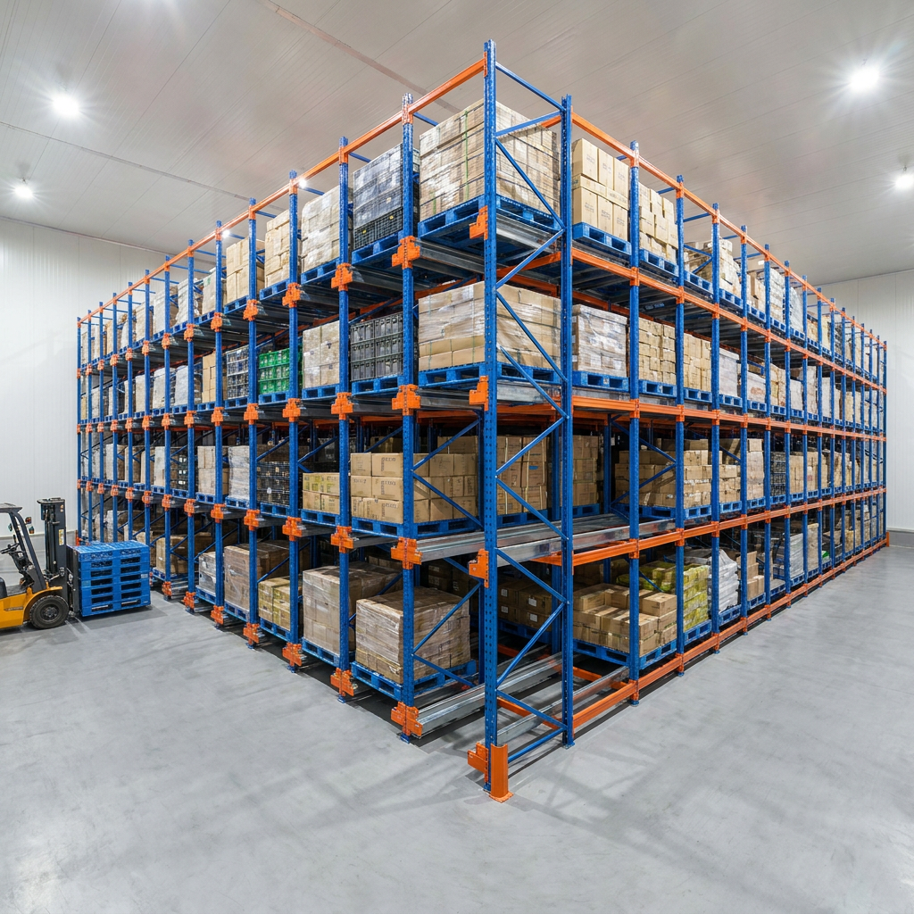 Shuttle Rack Industrial Q235B Shuttle Racking System for Cold Storage High Density Logistics Distribution