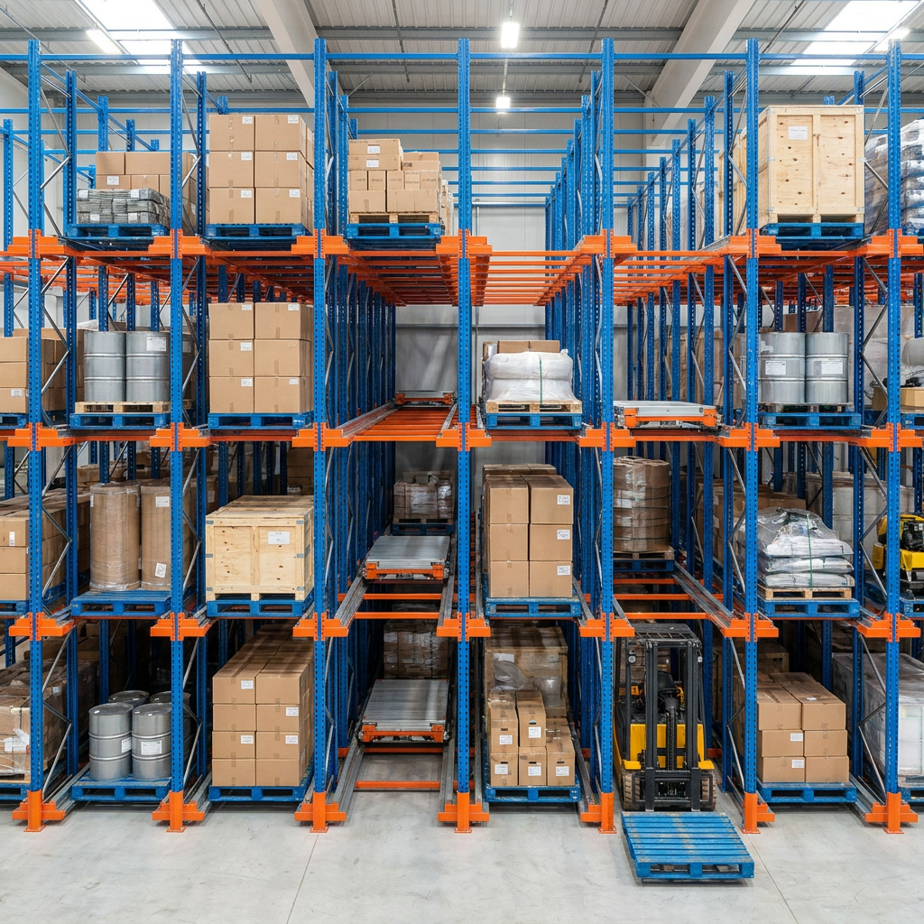 Shuttle Rack Industrial Q235B Shuttle Racking System for Cold Storage High Density Logistics Distribution