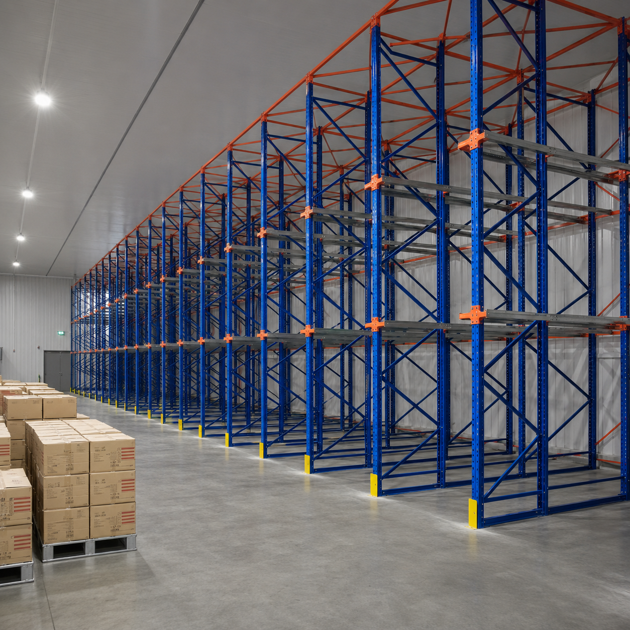 Customized Dimension Q235B Steel Drive in Racking System Stable Bearing Logistics Warehouse Bulk Commodity Storage Rack