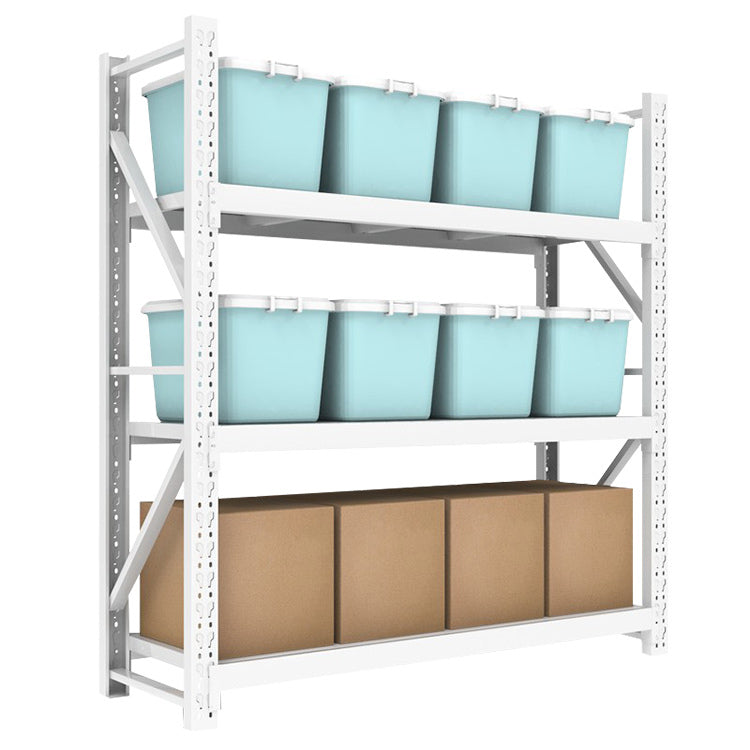 Industrial Steel Storage Rack 5-Tier Shelves Wear-resistant Light Duty 150kg/Layer for Workshop Storage Hub