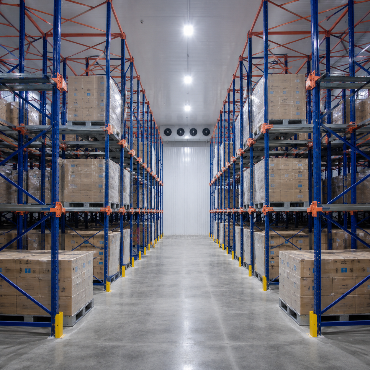 Low Maintenance Q235B Steel Drive in Racking System Compact Layout for Bulk Palletized Product Warehouse Storage Rack