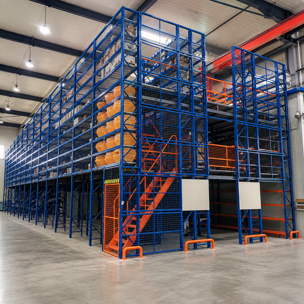 Industrial Mezzanine Rack Heavy Duty Multi-level Warehouse Storage Platform System Q235B Steel Boltless Assembly