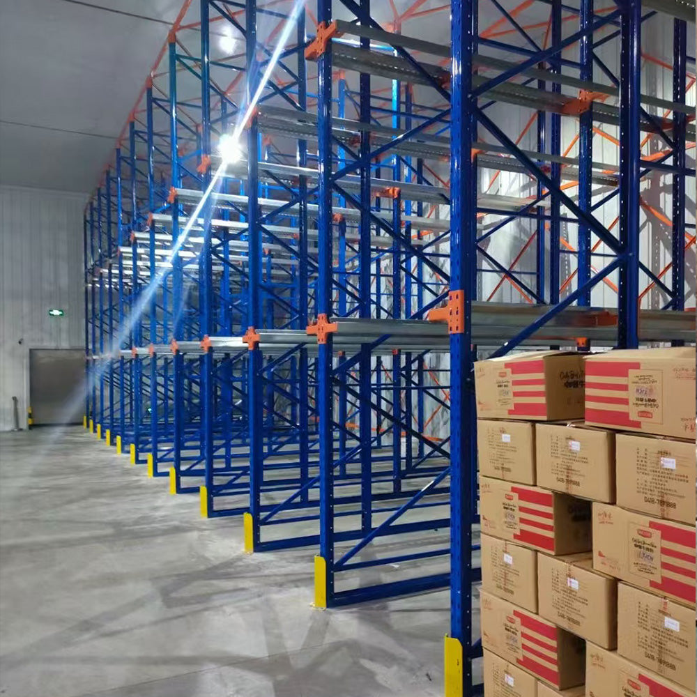 High Durability Q235B Steel Drive in Racking System Firm Frame E-commerce Fulfillment Center Bulk Pallet Storage Rack