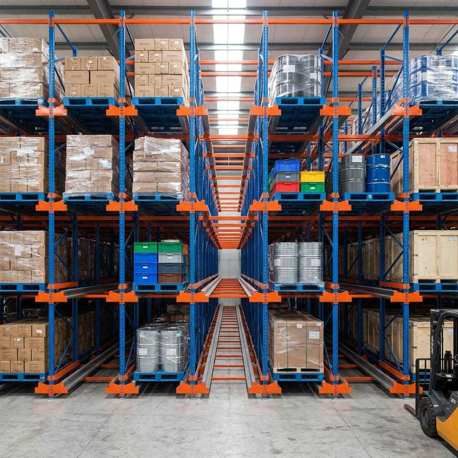 Automatic Shuttle Racking Using Shuttle Rack for Industrial Q235B Steel Warehouse Storage System