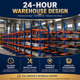 Custom Cantilever Racking System High Capacity for Industrial Timber and Steel Profile Storage Hub Spec