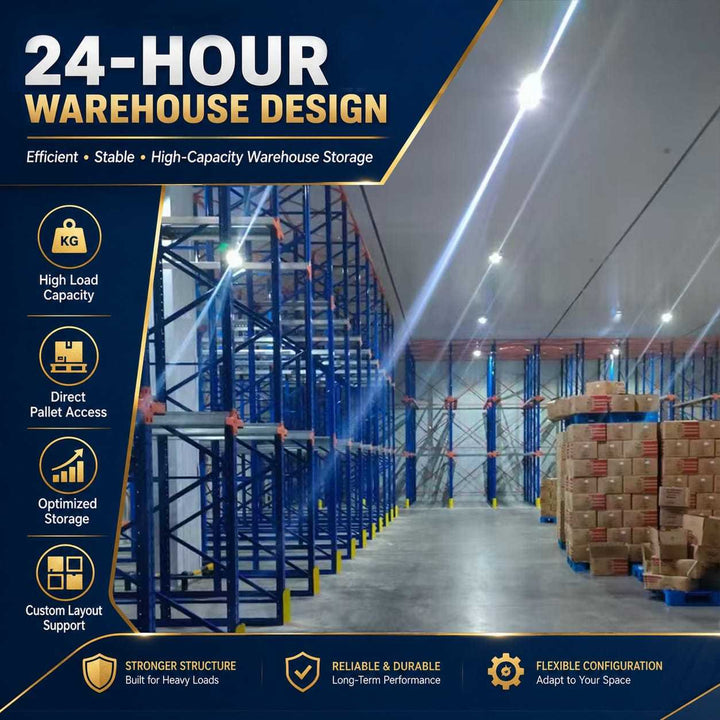 Custom Drive in Racking Industrial Storage Solution for Warehouse Pallet Racking System with Q235B Steel