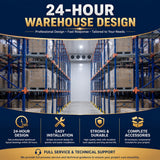 Forklift Friendly Q235B Steel Drive in Racking System Powder Coated Frame for Large Batch Goods Textile Factory Storage Rack