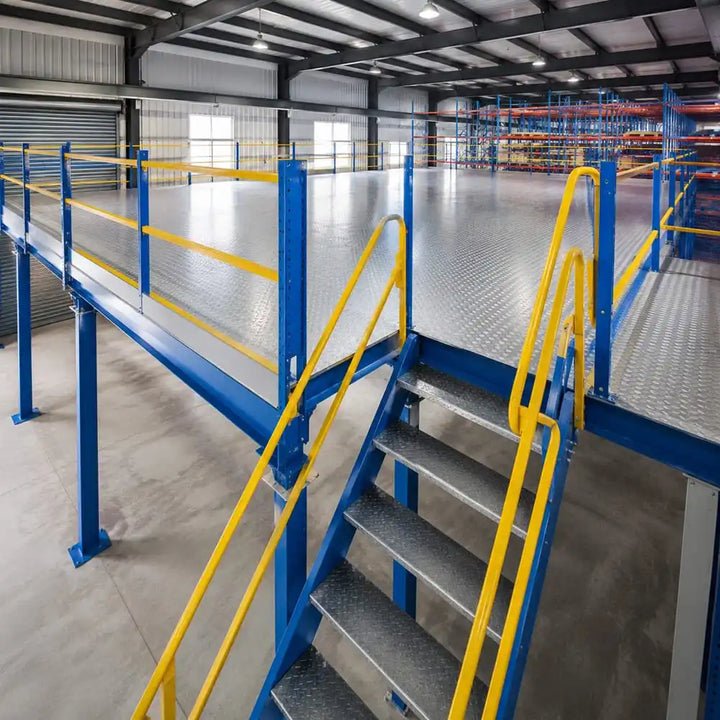 Durable Steel Structure Platform Heavy Duty High Load Spec for Pharmaceutical Storage and Logistics Hub