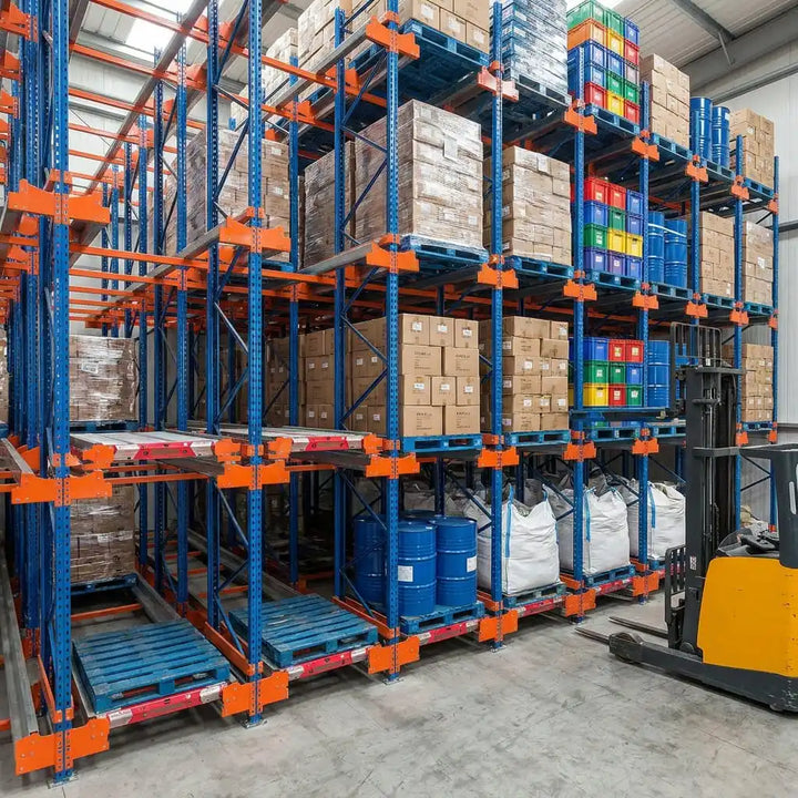 High Density Shuttle Racking with Shuttle Rack for 3PL Logistics Q235B Steel Industrial Warehouse