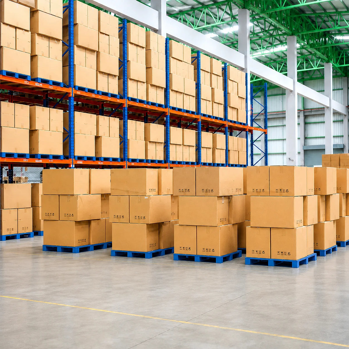 Steel Storage Rack 2000kg Heavy Duty Q235B Pallet Rack Warehouse Storage Rack High Density Industrial Shelving Solution