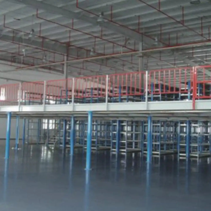 Large Span Warehouse Mezzanine Floor Prefabricated Q235B System for E-commerce Fulfillment and Storage Hub