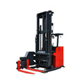 VNA Stand-on 3 Way Manual Powered Battery Electric Pallet Stacker 0.8t/1.2t/1.6t Forklift for Warehouse Handling