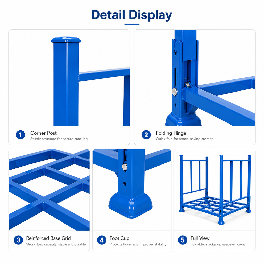 Versatile Tire Storage Stackable Rack Shelves for Tires Foldable Multi-tier for Automotive Parts Distribution Hub