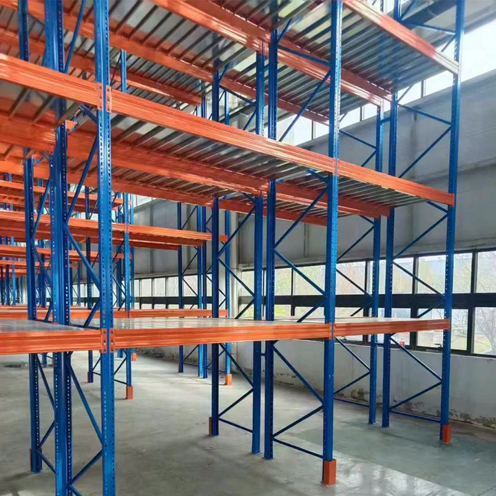 Steel Pallet Rack for Metal Coil Facilities with Column Protectors