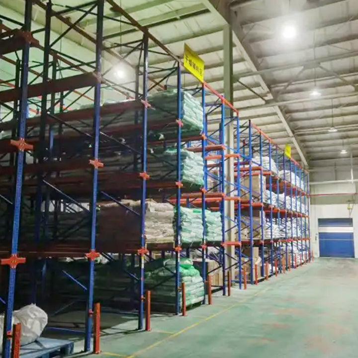 Heavy Duty Q235B Steel Drive In Racking System Anti Rust Custom Dimension Logistics Warehouse Pallet Goods Storage Rack
