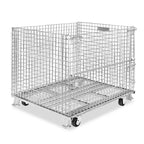 Durable Stillage Cage Heavy Duty Foldable Powder Coated for Industrial Scrap and Parts Warehouse Hub
