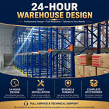 High Toughness Q235B Steel Drive in Racking System for Seasonal Inventory Building Material Warehouse Storage Rack