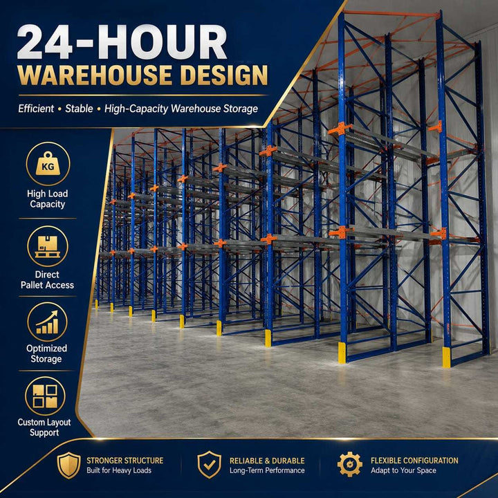 Multi-level Drive in Racking Warehouse Pallet Racking for Industrial Storage Solution with Steel Rack