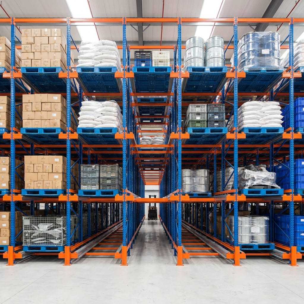 Radio Pallet Shuttle System with Shuttle Rack for Industrial Q235B Steel Warehouse Automation Plan