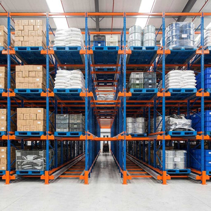 Radio Pallet Shuttle System with Shuttle Rack for Industrial Q235B Steel Warehouse Automation Plan
