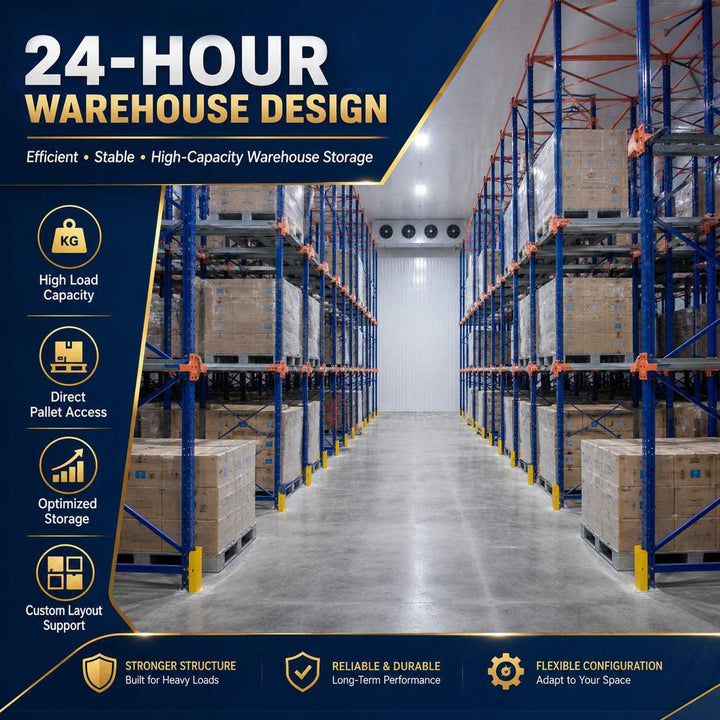 Steel Metal Rack Drive in Racking Industrial Storage Solution with High Density FILO Pallet Support
