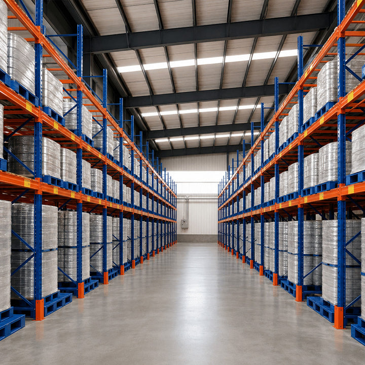 Steel Storage Rack Modular Design Selective Racking with Safety Lock Pin for 3PL Logistics Distribution Hub Storage
