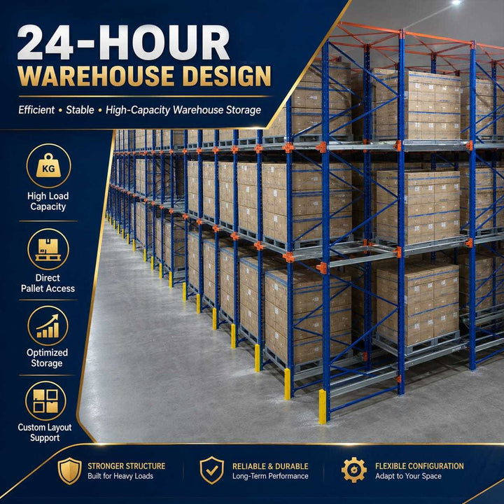 Versatile Drive in Racking Pallet Shelving System Industrial Storage Solution Warehouse Pallet Rack