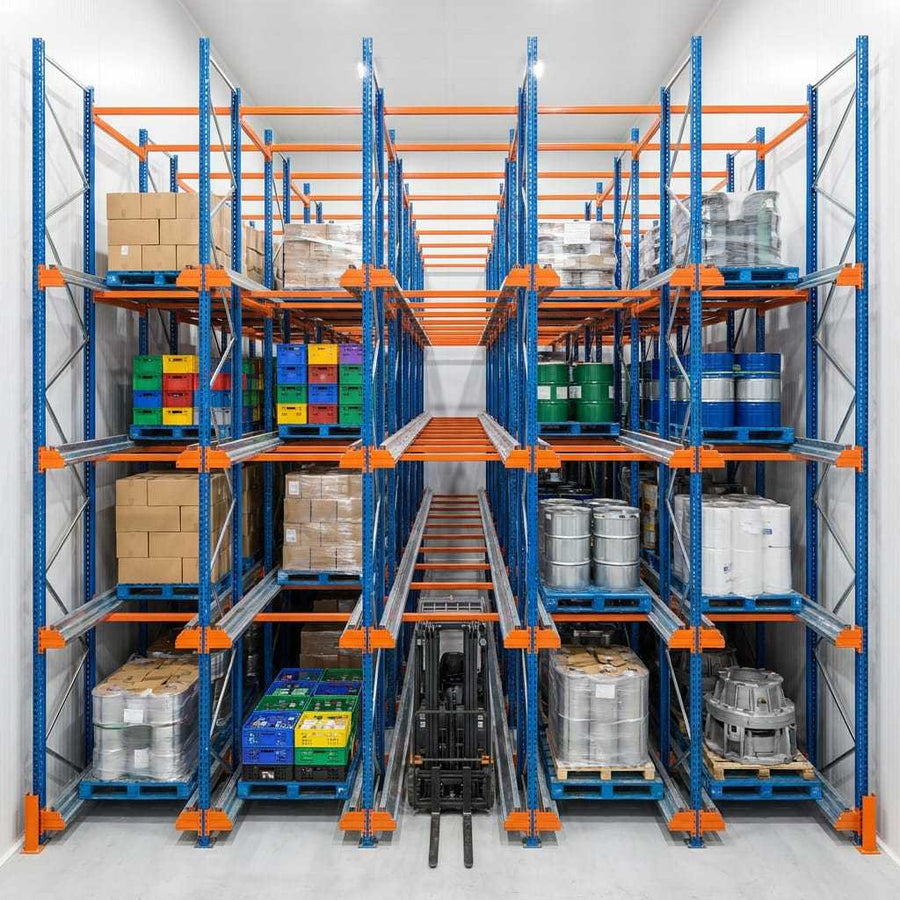 Vertikales Lagersystem für Shuttle-Racks aus Q235B-Stahl für industrielle Logistik und Distribution